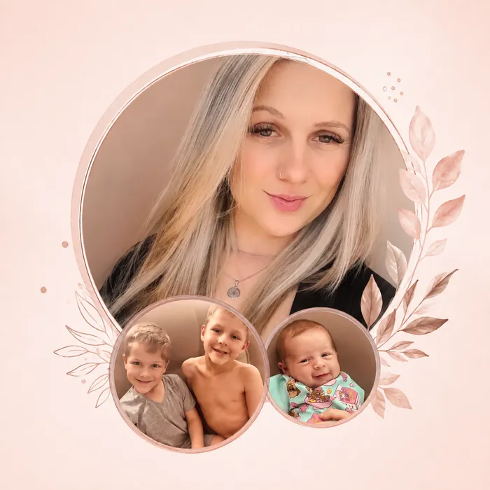 Ana Paula Reis e Silva, criadora do S.O.S. Mães, com seus três filhos